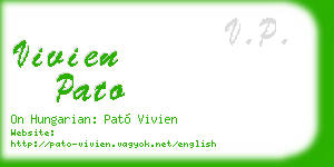 vivien pato business card